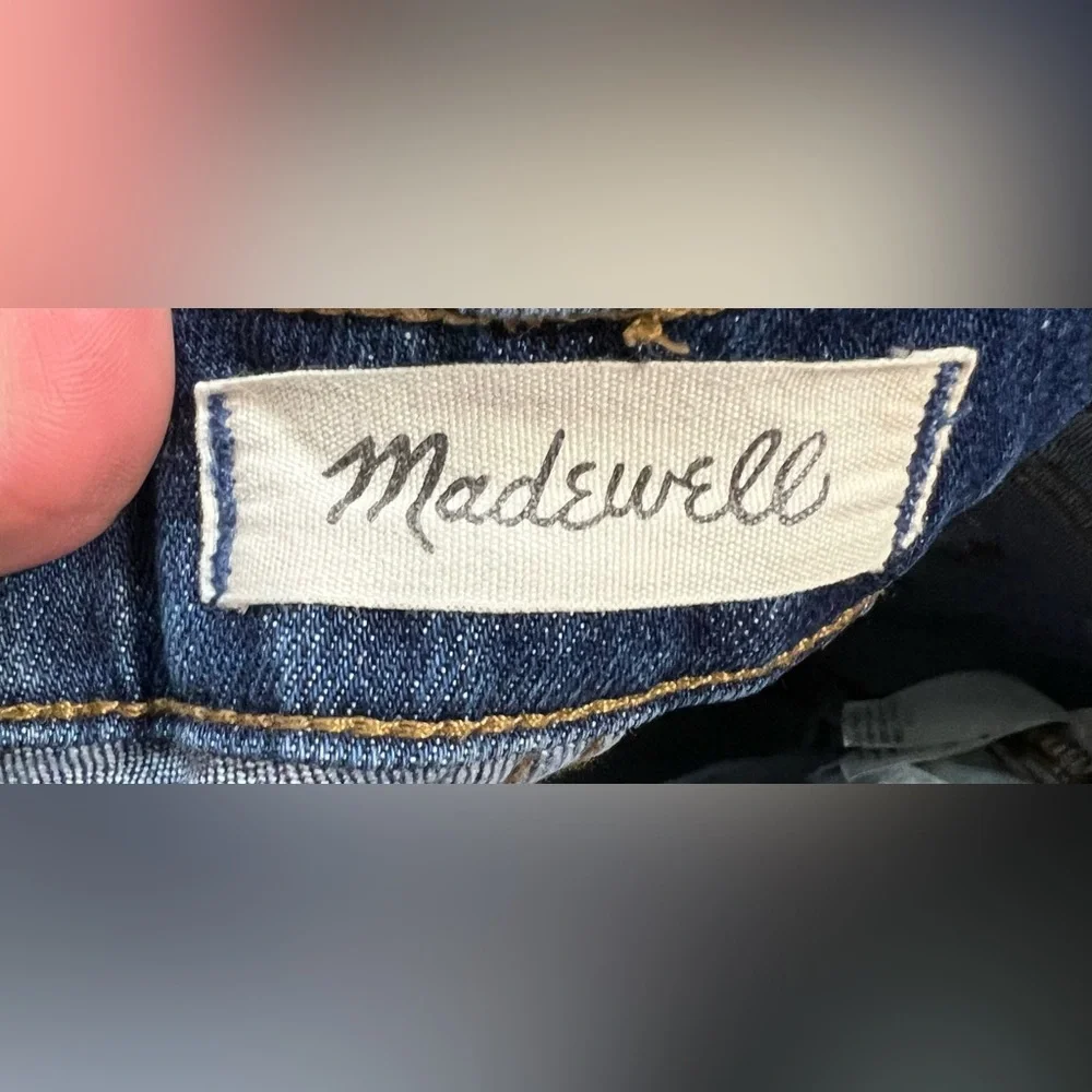Madewell The Slim Boyjean: Raw-Hem Edition Mid Rise Denim Classic Straight Leg